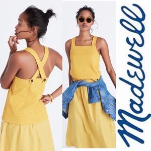 Madewell apron cross back top